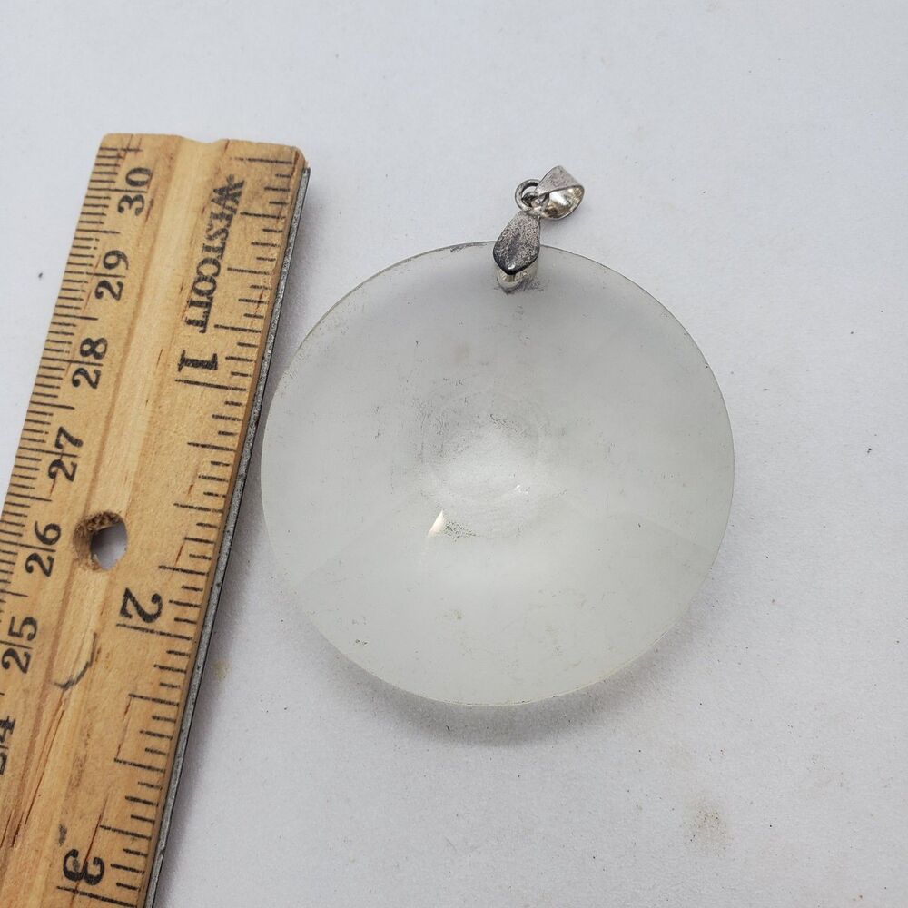 Sterling and Glass or Stone Pendant